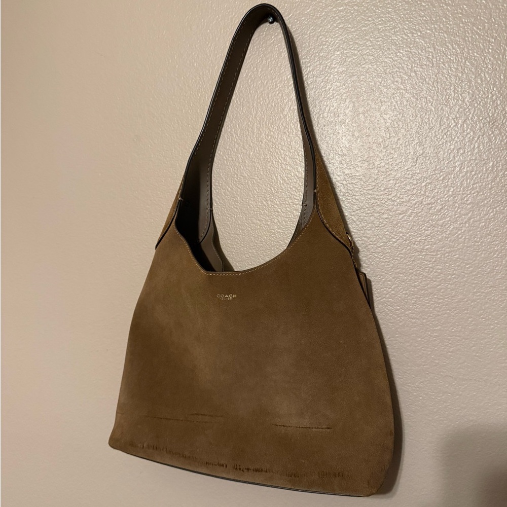 Coach Brooklyn 28 suede cedar purse